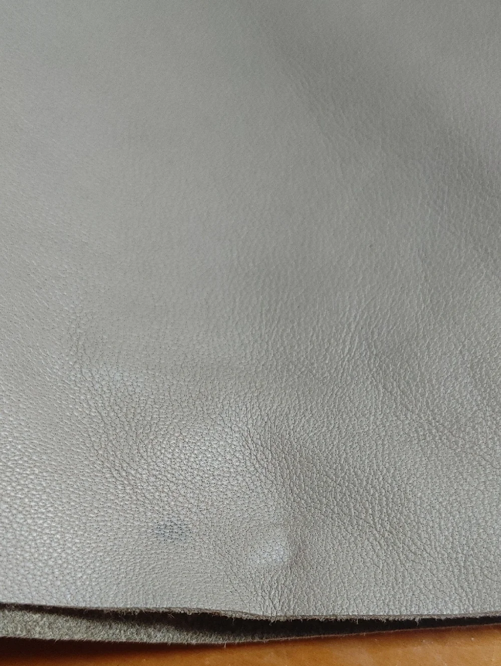 Iris & Ink Taupe Lamb Leather A-Line Skirt Size 6 - Picture 14 of 16